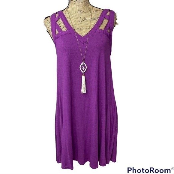 Mittoshop Cut Out Strappy Fit and Flare Boho Dress - Picture 2 of 9